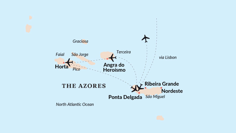 Aspects of the Azores Map 2025