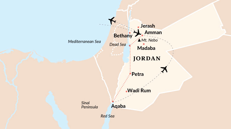 Highlights Of Jordan Map 2025
