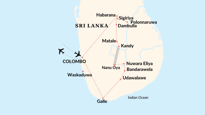 Highlights of Sri Lanka Map 2025