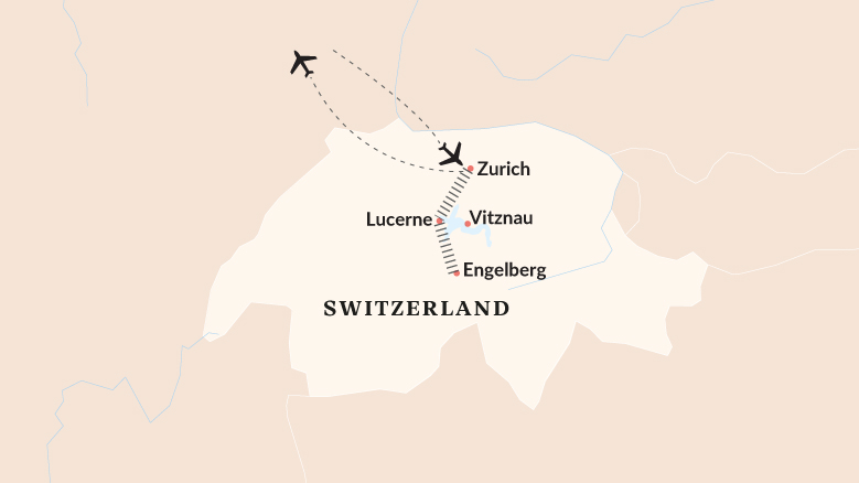 Lake Lucerne & Majestic Mountains Map 2025