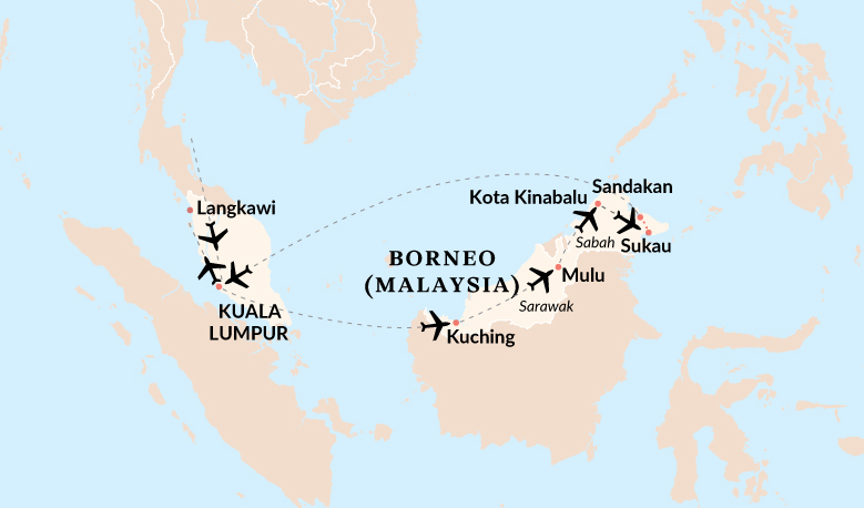 Wild Borneo Map 2025