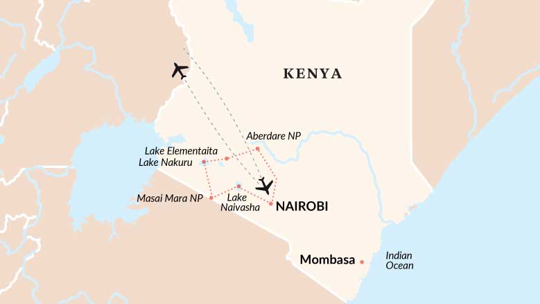 A Kenyan Safari Map 2025