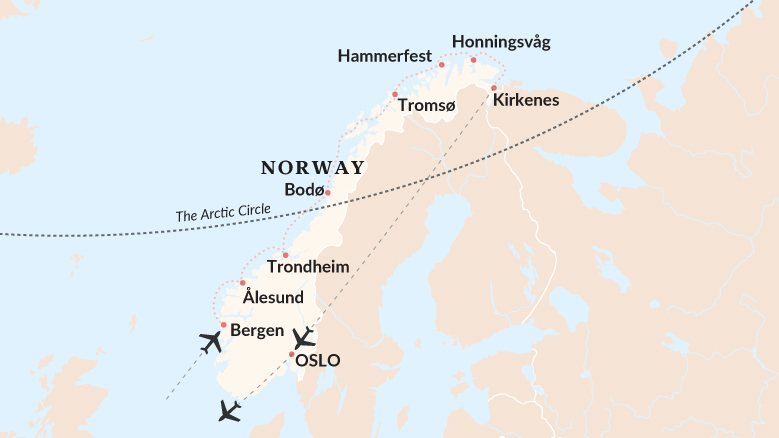 Voyage to the Northern Lights Map 2025