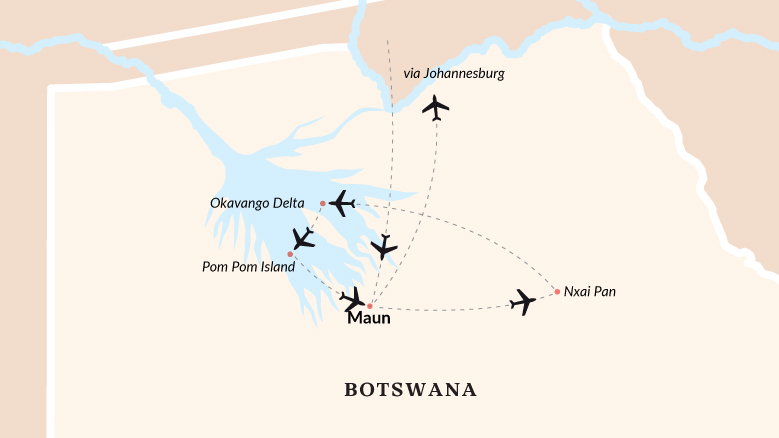 Botswana Explorer Map 2025