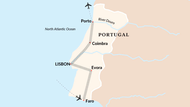Grand Tour of Portugal Map 2025