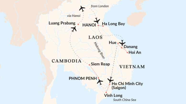 Grand Tour Of Indochina Map 2025