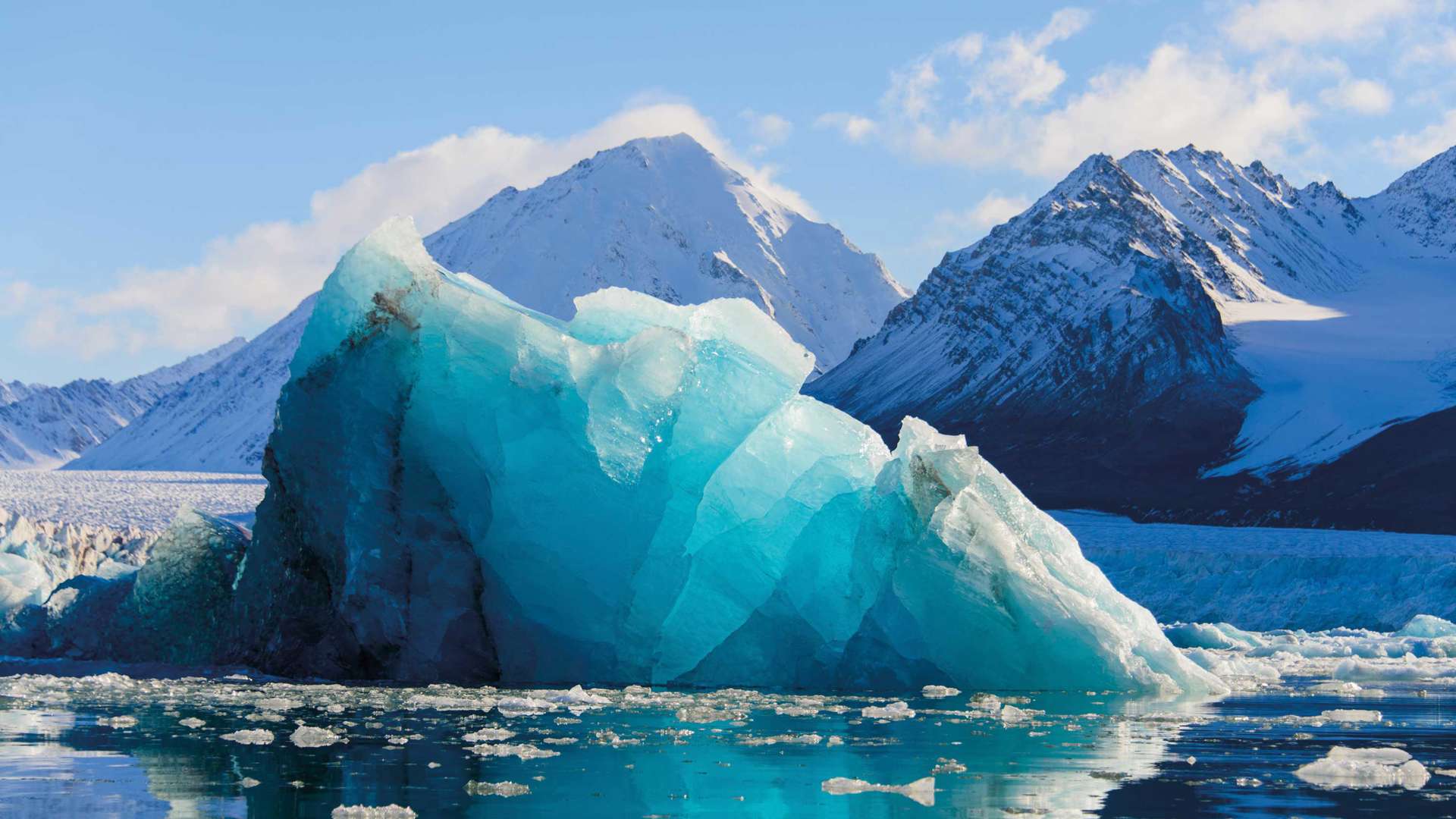 Piece Of Glacier, Svalbard, Norway