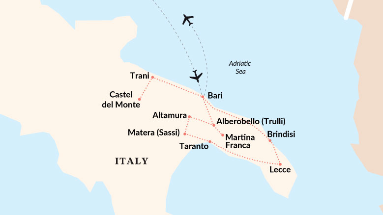Trulli & Sassi Map 2025