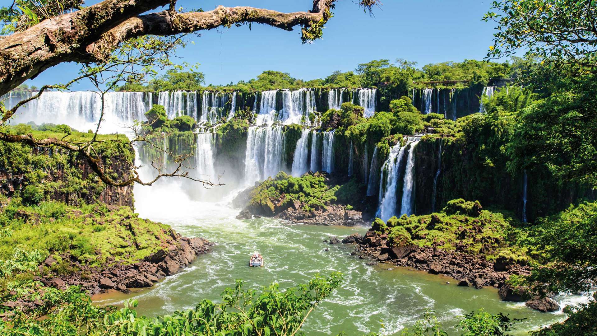 View of Iguazu Falls from Argentina