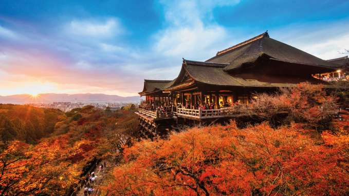 Autumn Color at Kiyomizu Dera Temple in Kyoto, Japan