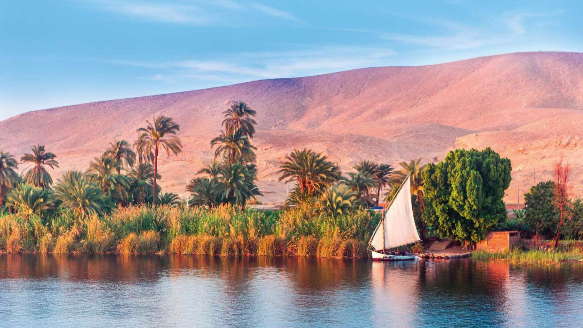 River Nile, Egypt, Luxor, Africa