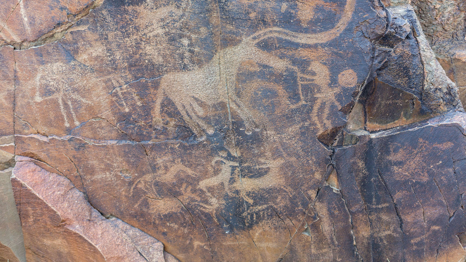 Petroglyphs, Tamgaly Tash, Kazakhstan