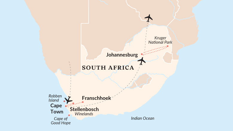 Highlights Of South Africa Map 2025