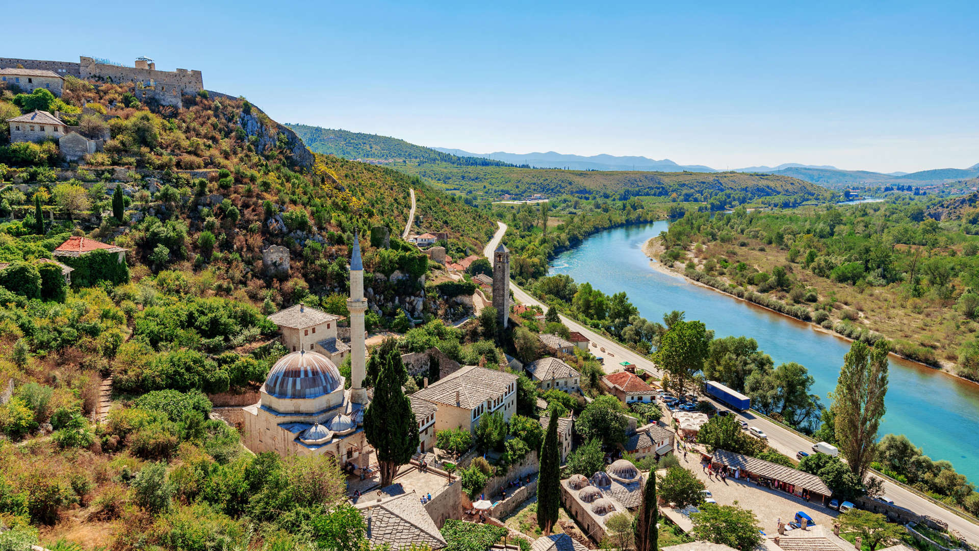 View of Pocitelj Town, Bosnia and Herzgovina