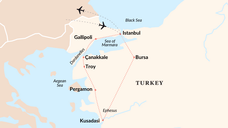Highlights of Turkey Map 2025