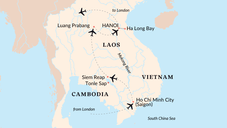 Treasures Of Indochina Map 2025