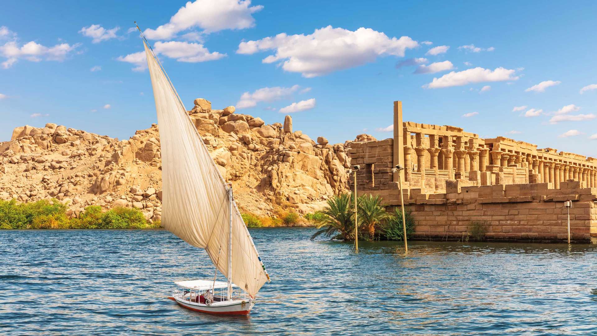 Temple Of Philae On The Agilikia Island, The Nile, Aswan, Egypt