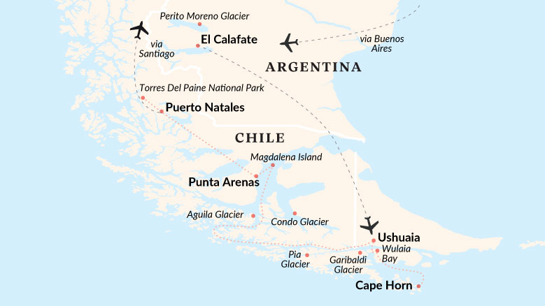 Patagonia To Cape Horn Map 2025