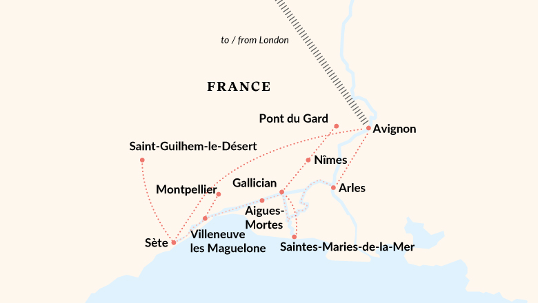Péniche Provençale Map 2023