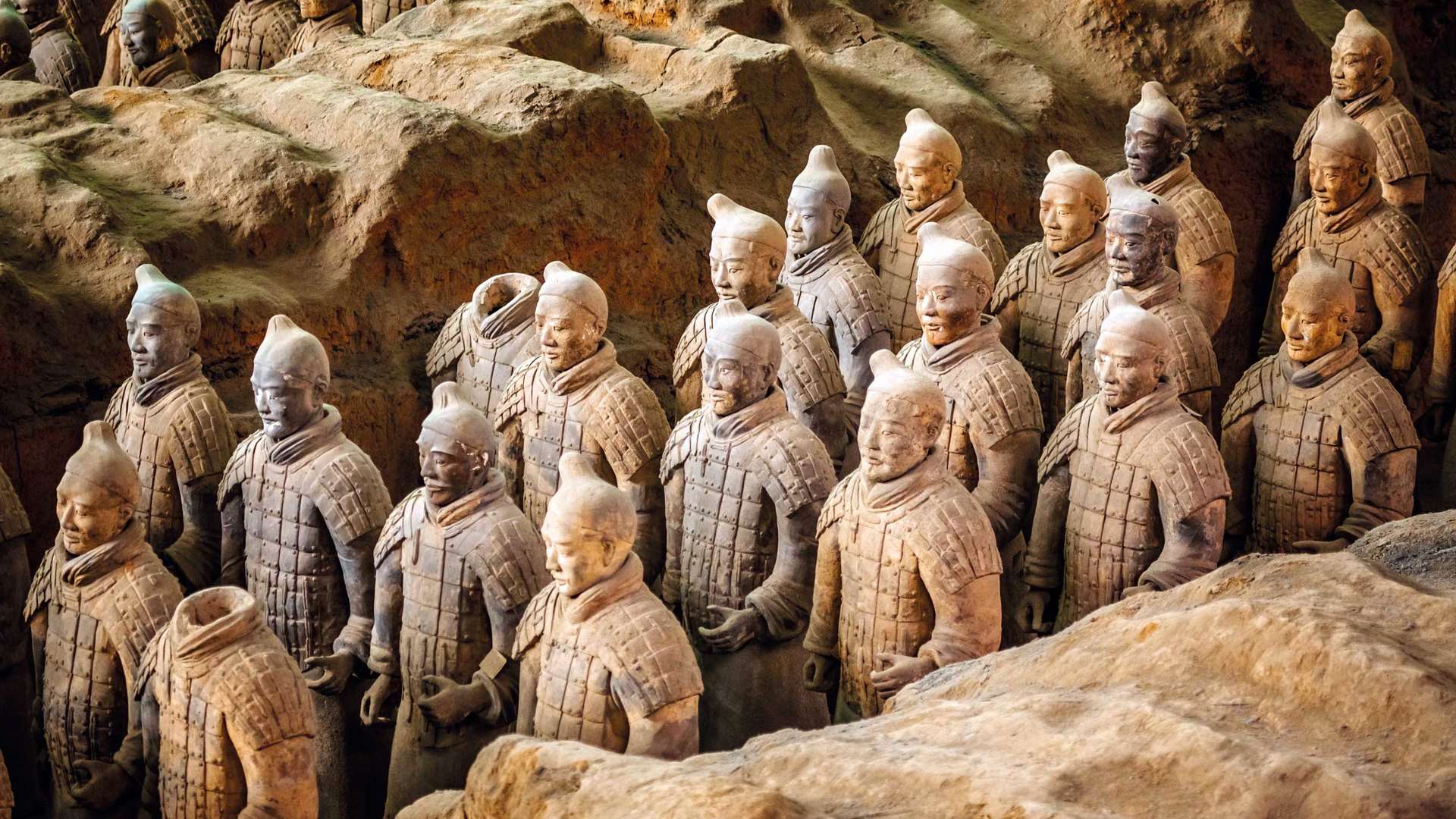 Terracota Army Soldiers Of Qin Shi Huang Emperor, Xian, China