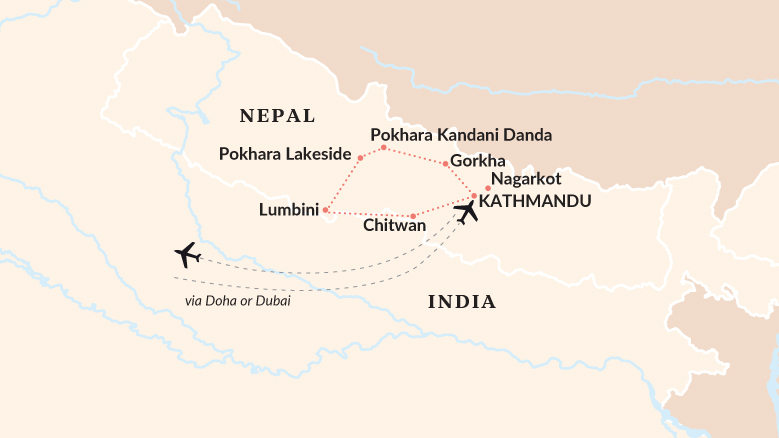 Discover Nepal Map 2025
