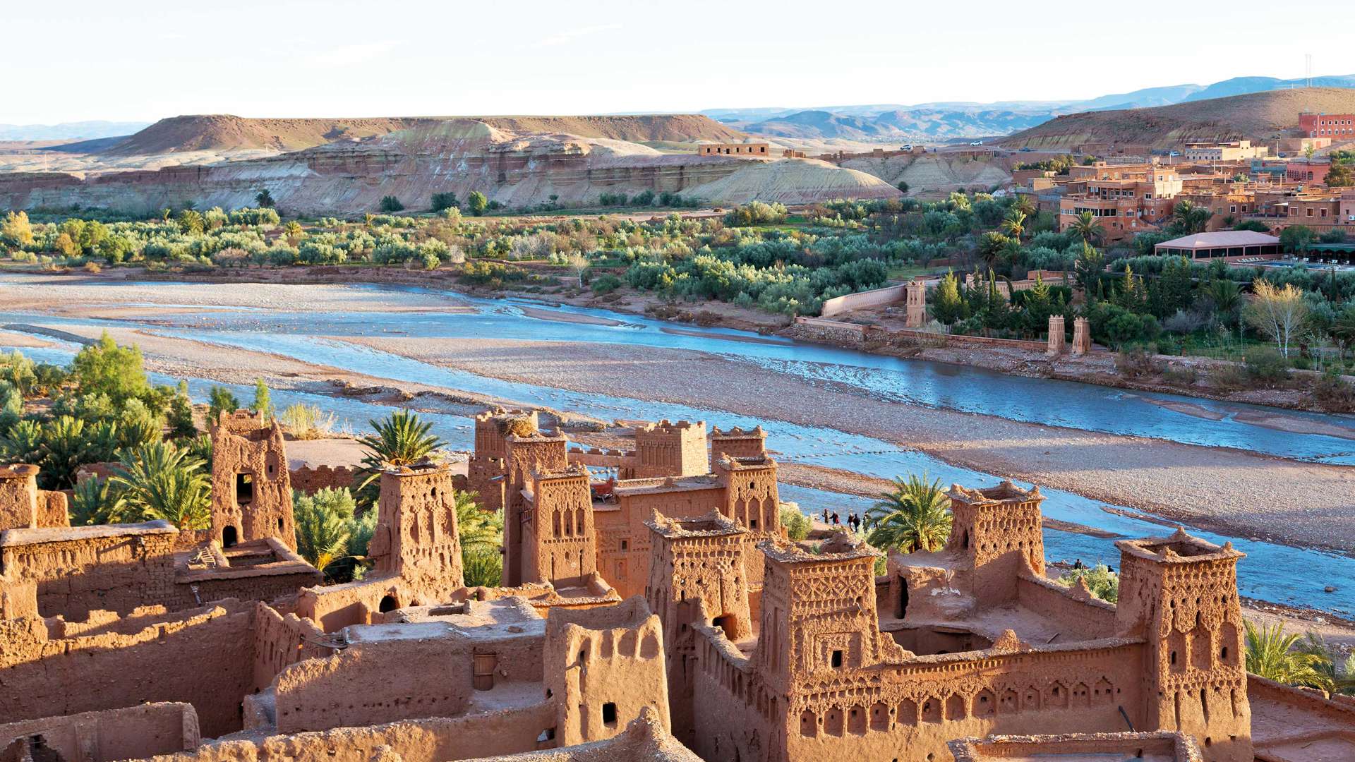 Sunset in the River Blue, Ouarzazate, Morocco