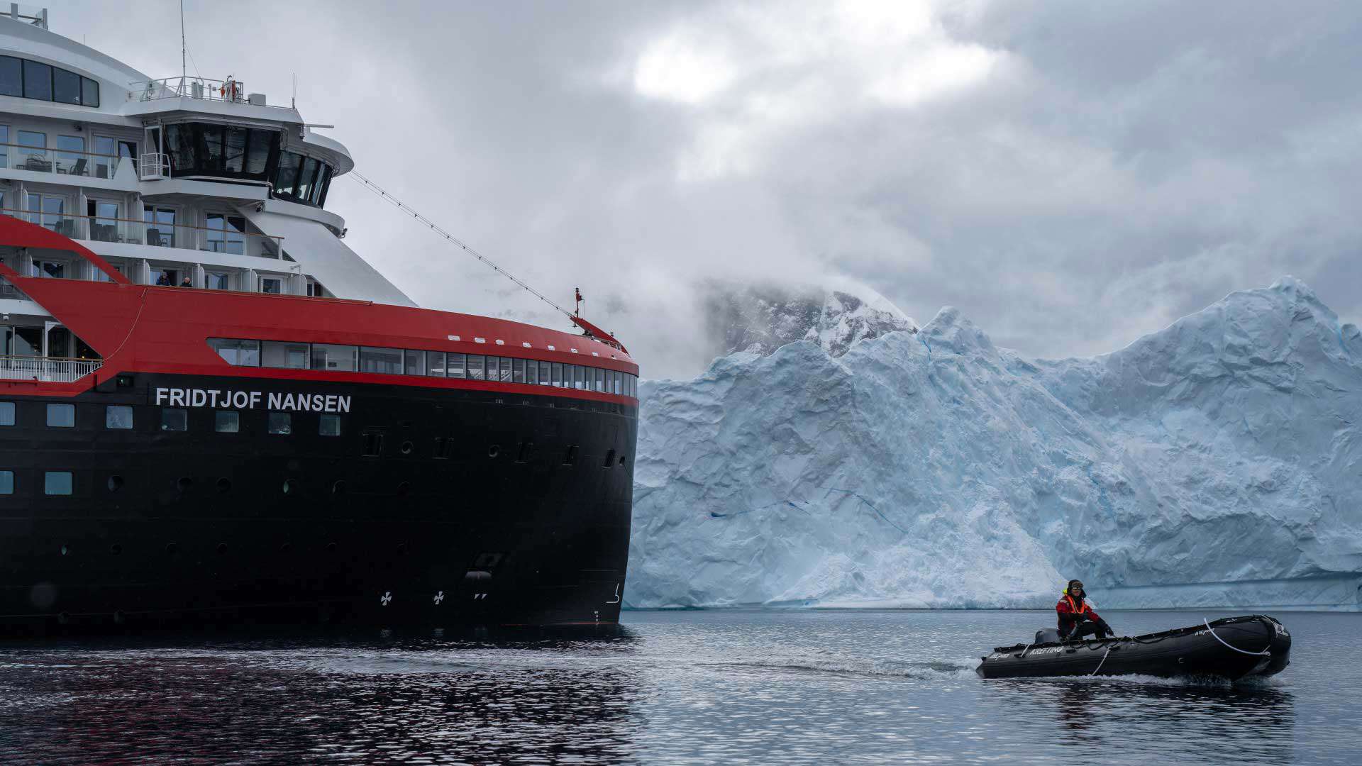 MS Fridtjof Nansen Vessel, Ushuaia, Antarctica, HX Hurtigruten