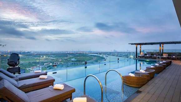 Liberty Central Saigon Riverside Hotel, Ho Chi Minh City, Vietnam, Roof Terrace