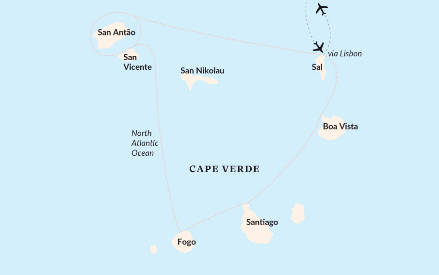 Cruising The Islands Of Cape Verde Map