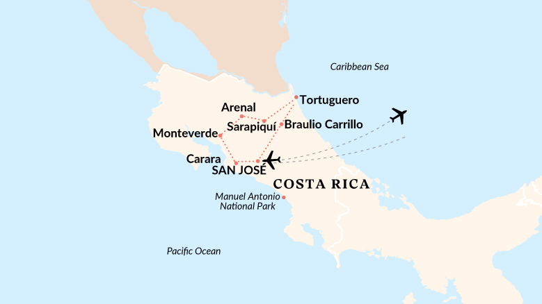 Central America's Garden Of Eden Map 2025