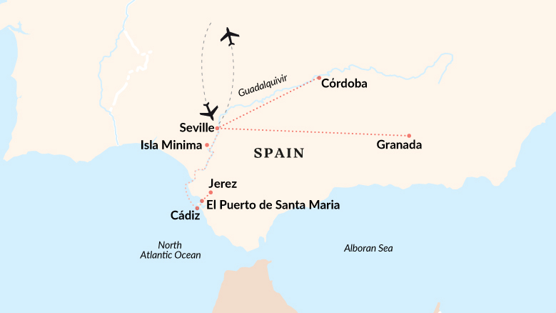 Andalucía From The Water Map 2025